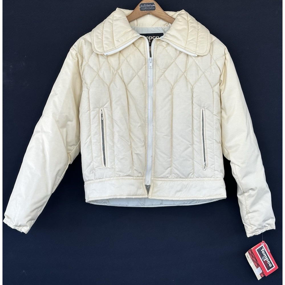 VTG TEMPCO Puffer Jacket Down Insulated Quilted 70s Women's 14